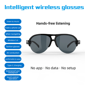 Lunettes de soleil sans fil de luxe F08 Max pour hommes avec écouteurs, verres polarisés, chargement Type-C, assistant IA, lecteur de musique, fonction téléphone, IPX-7 - Product Image 3