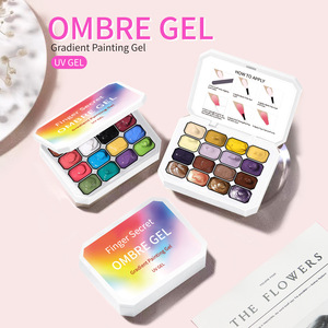 สีเจลทาเล็บแบบไล่เฉดสี 12 สี ยี่ห้อ <span class=keywords><strong>Mona</strong></span> Garden Pat Glue ความสดใสสูง สำหรับร้านทำเล็บ จากกวางโจว - Product Image 2