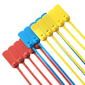 Biểu Tượng Tùy Chỉnh Laser Mã Thanh Kéo Chặt Chẽ <span class=keywords><strong>Container</strong></span> An Ninh Nhựa Khóa Con Dấu 400Mm Dùng Một Lần Nhựa An Ninh Con Dấu Tag - Product Image 1