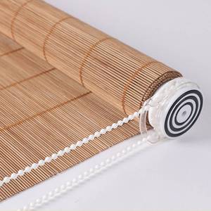 Persianas Enrollables Opacas de Bambú/Madera con Motor Integrado, Estilo Francés, Montaje en <span class=keywords><strong>Techo</strong></span>, con Cuentas Decorativas, Suministro de Fábrica - Product Image 2