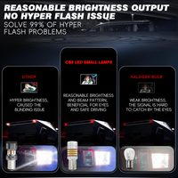 Ampoules LED CANBUS LANSEKO CB8 7443 T20 W21/5W avec puce LED 3014 27W 1000LM Anti-Hyper Flash et sans erreur pour le signal de freinage de la voiture