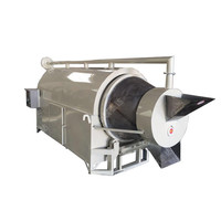 Nouveau sécheur rotatif à tambour contrôlé par PLC, petite production, avec boîte de vitesses et fonctionnalités multifonctionnelles pour applications alimentaires et industrielles