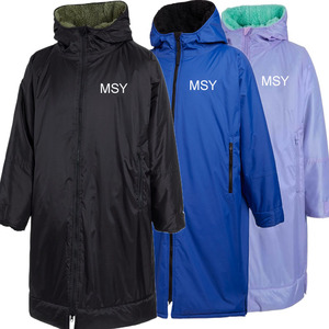 Poncho de surf imperméable avec doublure en polaire Sherpa, coupe ample, coupe-vent, pour la <span class=keywords><strong>natation</strong></span>, robe de change imperméable pour l'hiver - Product Image 1