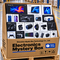 Kotak Misteri Squishy Pangsit Isi Paket Khusus, Kotak Gadget Campuran, Keyboard, Mouse, USB, Lampu Meja, Mainan Remas untuk Pesanan Hadiah Kantor