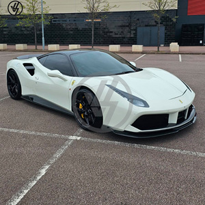 Diffuseur avant en fibre de carbone sèche style Vorstein pour Ferrari 488 GTB Spider 2015-2018, lèvre avant en tissage uni, pièces de carrosserie - Product Image 6