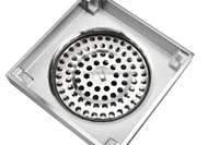 Égouttoir de sol en laiton, drain de sol de douche carré salle de bains toilette douche égouttoir de douche Desague Siphon Siphon