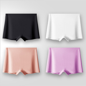 Culotte Boxer <span class=keywords><strong>Femme</strong></span> Anti-transparence en Coton/Nylon, Modè<span class=keywords><strong>le</strong></span> Une Pièce, Sans Marques, Coupe Droite, Anti-lumière, Légère pour l'Été - Product Image 3