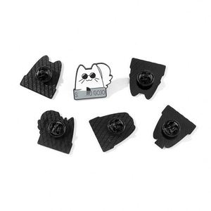 Lindo animal gato superventas clásico dibujos animados anime monstruo Metal artesanía insignia ropa solapa alfileres bolsas accesorios esmalte alfileres - Product Image 3