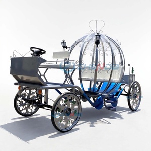 Carruaje de Princesa Cenicienta Eléctrico Más Vendido, Material de Acero, Carruaje de Boda con Forma de Calabaza, Transporte Especial - Product Image 1