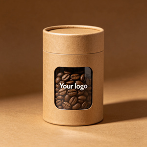 Tubo de Papel para Granos de Café, Embalaje Ecológico de Papel Kraft - Biodegradable para Granos de Café/Matcha/Té |   Se Acepta OEM - Product Image 6
