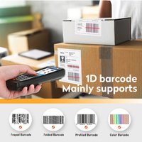 Colector de Datos de Código de Barras Inalámbrico JR RF6000 con Teclado Físico, Terminal de Trazabilidad de Número de Serie para Control de Inventario en Tiendas Minoristas