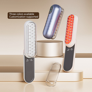 Colorlight 360° Rotating Storage Hair Comb with Scalp Drug Applicator EMS Microcurrent Multi-functional <b>Massage</b> Comb Customized - Product Image 4