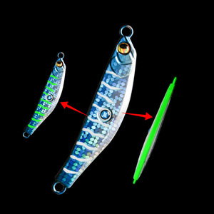 Señuelo de jigging de 80g, 100g, 150g, 200g, de hundimiento rápido, cebo para pesca en aguas profundas, para peces de agua salada, para uso en barcos de pesca. - Product Image 4