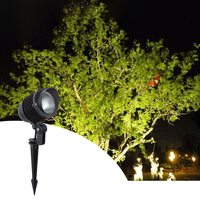 Projecteur d'extérieur pour jardin, arbre et pelouse, étanche IP65, en aluminium, LED COB DC/AC 5W, blanc chaud, pour cour, villa, aménagement paysager