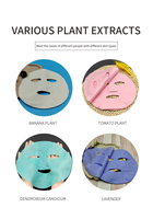 Masque facial jetable non tissé 35g en fibres de lycopène, doux, résistant aux déchirures, respectueux de la peau, prix de gros, contrôle du sébum
