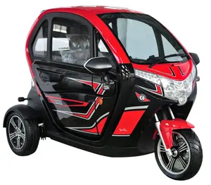 3 Wheel 2 Pintu Tertutup Baterai Lithium Mobilitas Scooter /Mini Sepeda Roda Tiga Listrik