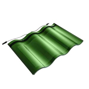 Monocrystalline Silicon Solar Roof Tiles Double-glass 3 Curved 25-32W 45W BIPV Eco-friendly House Renovation for European Market - Product Image 1