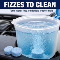 Tablettes de nettoyage multi-usages, tablettes effervescentes pour vitres de voiture, nettoyant solide, tablettes effervescentes pour essuie-glaces, nettoyant en spray