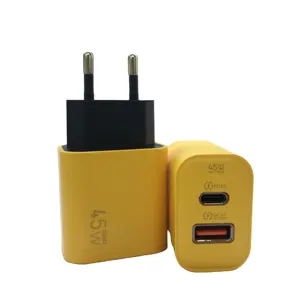 45W QC3.0 PD Quick Charging Phone Charger US EU UK Plug Type C USB Fast Charging Charger for iPhone Samsung Mobile Phone
