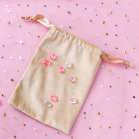 Petit sac à cordon en toile écologique personnalisé sac à poussière pour bijoux cils lunettes boucles d'oreilles-pour cosmétiques et cadeaux