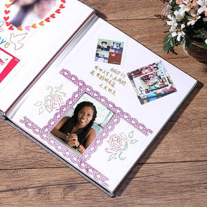 Actory INEN RIC Abric over Dhohohohoto lbum ook Aby leilestone ememory ournal otebook - Product Image 3