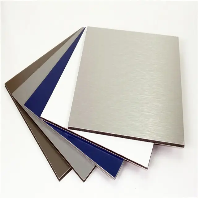 4x8 feet Solid Color ACM Sheets Aluminum Composite Panel 1220x2440mm Popular China Factory Alucobond for Gas Station Projects