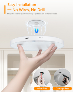 6W/8W Rechargeable <strong>Ceiling</strong> <strong>Light</strong>, 5000mAh <strong>Battery</strong>, Motion Sensor &amp; Remote Control, Dimmable for Bedroom,Corridor Indoor Use - Product Image 3