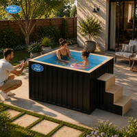 Piscine hors sol rectangulaire YXQ Y-045 3,2 m x 8 mm d'épaisseur - Durable et écologique pour usage domestique et commercial