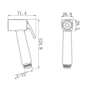 Водосберегающий портативный распылитель для биде - Product Image 5