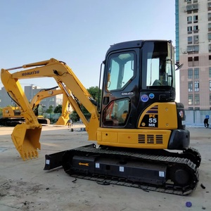 Miniexcavadora PC55MR-2 de 5.5 toneladas Komatsu PC55, excavadora compacta sobre orugas con cuchilla - Product Image 3