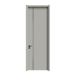 Porte intérieure contemporaine en MDF avec isolation phonique, surface finie, ouverture manuelle pour chambre à coucher - Product Image 4