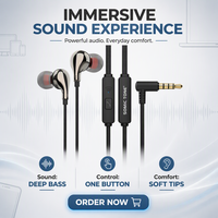 Écouteurs filaires de jeu 3,5 mm SOMIC TONE, basses profondes, stéréo, intra-auriculaires avec micro pour téléphone portable, ordinateur portable