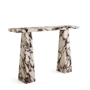 Mesa Consola Rectangular de Mármol Natural Calacatta <span class=keywords><strong>Viola</strong></span> para Entrada, Sala de Estar o Pasillo, Multifuncional - Product Image 1