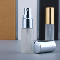 SUMEEAR Flacon de parfum en verre dépoli 5 ml avec logo personnalisé, pulvérisateur atomiseur, sérigraphie, échantillon de parfum, rechargeable