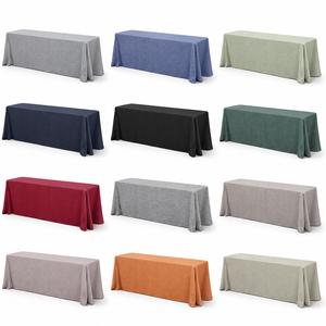Mantel Rectangular de Lino Sintético para Banquetes Comerciales, Tamaño Personalizado para Hostelería, Eventos, Alquiler y Suministro al por Mayor - Product Image 1