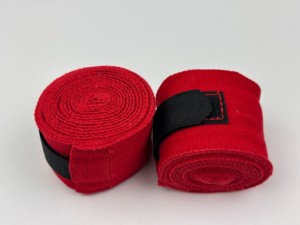 Soporte de Muñeca Ajustable Rojo, 3 Metros de Longitud, Cierre de Gancho y Bucle Microelástico, Unisex, Transpirable, para Entrenamiento y Ejercicios de Fuerza - Product Image 4