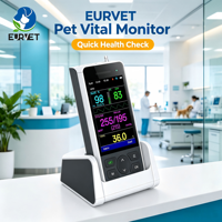 Moniteur vétérinaire EUR VET, moniteur portable multiparamètres avec ECG, NIBP, SpO2 pour applications vétérinaires