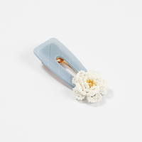 Nouvelle Pince à Cheveux Ziteng en Acétate, Motif Fleur de Perle Élégante, pour Fille, Femme, Jeune, Style Pur, Frais et Décontracté, Idéale pour les Tenues de Rue et les Séances Photo