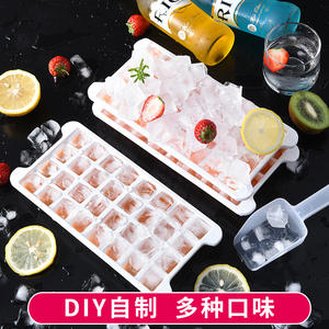<b>Silicone</b> <b>Ice</b> <b>Tray</b> With Lid 3300ml Rectangle Food Grade <b>Ice</b> <b>Cube</b> Mold For Refrigerator Party Use - Product Image 5