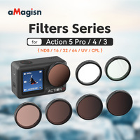 Kit de filtres AMagisn pour DJI Action 5 Pro/4/3, filtres ND et accessoires de lentilles polarisantes CPL
