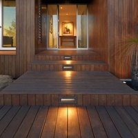 Lumière LED encastrée pour marches d'escalier, carrée, pour extérieur, rue, pièce