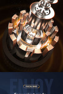 LUYAO Doppelkopf-<span class=keywords><strong>Massage</strong></span> pistole Deep Tissue Percussion Massager Elektrisches Muskel entspannungs gerät zur Linderung von Schulter schmerzen im Nacken - Product Image 4