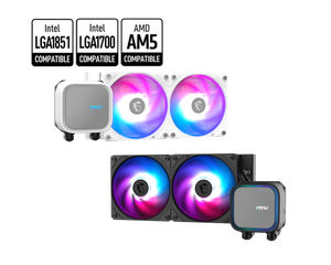 Nouveauté <span class=keywords><strong>MSI</strong></span> MAG CORELIQUID A13 240 WH & BK ventilateur de refroidissement liquide CPU <span class=keywords><strong>AIO</strong></span> ARGB 360mm radiateur en aluminium - Product Image 5