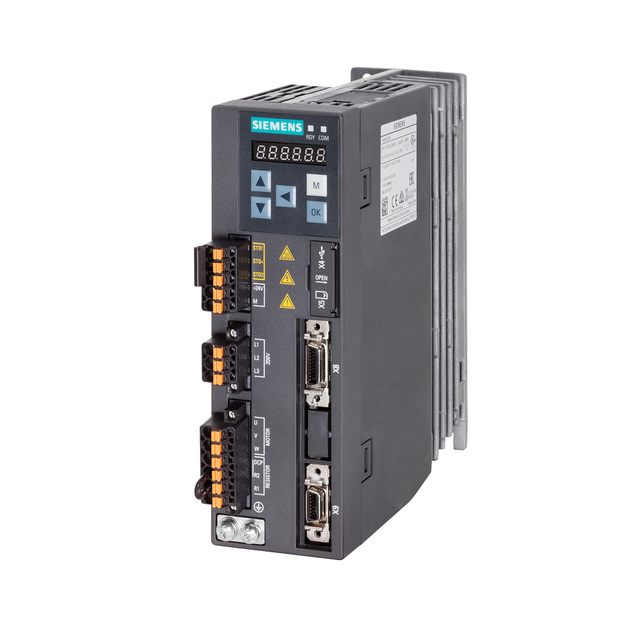 Original New Siemens SINAMICS V90 Servo Motor Drive 6SL3210-5FB10-4UF1 1/3-Phase 200-240V 0.4kW 400W Motion Control Inverter FSA