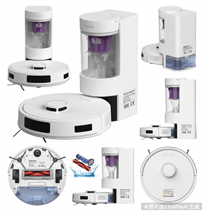 8000Pa LDS Laser Navigation Robot Vacuum Cleaner with Auto <b>Empty</b> Station APP Control Vacuum and Mop - Product Image 2