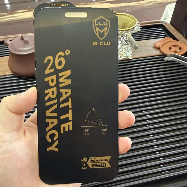 Premium Matte Anti-Spy 9H Tempered Glass Screen Protectors Custom Full Coverage Privacy for 18 17 16 15 Pro Max XR 2.5D