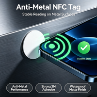Étiquette NFC anti-métal, autocollant mini personnalisé, étanche, 13,56 MHz, étiquette RFID réinscriptible, puce intelligente pour suivi d'actifs sur surface métallique