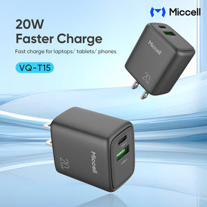 Cargadores de Teléfono Móvil Miccell al por Mayor, PD 20W, Tipo <span class=keywords><strong>C</strong></span>, USB, Carga Rápida de Pared con Protección de Carga para iPhones, iPads, Tabletas - Product Image 2