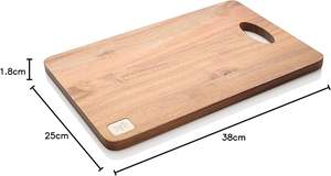 Stanley <strong>Rogers</strong> 49025 Acacia Chopping Board <strong>Medium</strong>, Multi-Purpose Cutting Board, Highly Durable Serving Plate - Product Image 3