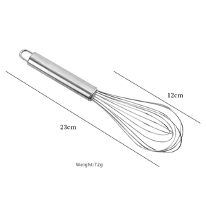 Tùy chỉnh Đan Mạch bột Whisk với dây thép không gỉ kim loại <span class=keywords><strong>Egg</strong></span> <span class=keywords><strong>Beater</strong></span> <span class=keywords><strong>Mixer</strong></span> với xử lý cho trà sữa trứng whisking máy rửa chén an toàn - Product Image 5